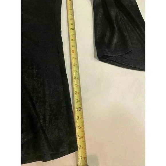 Johnny Was Women’s Pants 3X Black Shimmer Crinkle High Rise Wide Leg NWT $295 - Picture 6 of 11